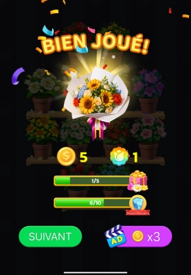 Fleur Match 3D - Blossom Sort - Screenshot No.1