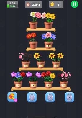 Fleur Match 3D - Blossom Sort - Screenshot No.3